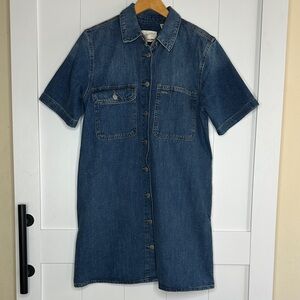Universal Thread Blue Denim Shirt Dress Size Small